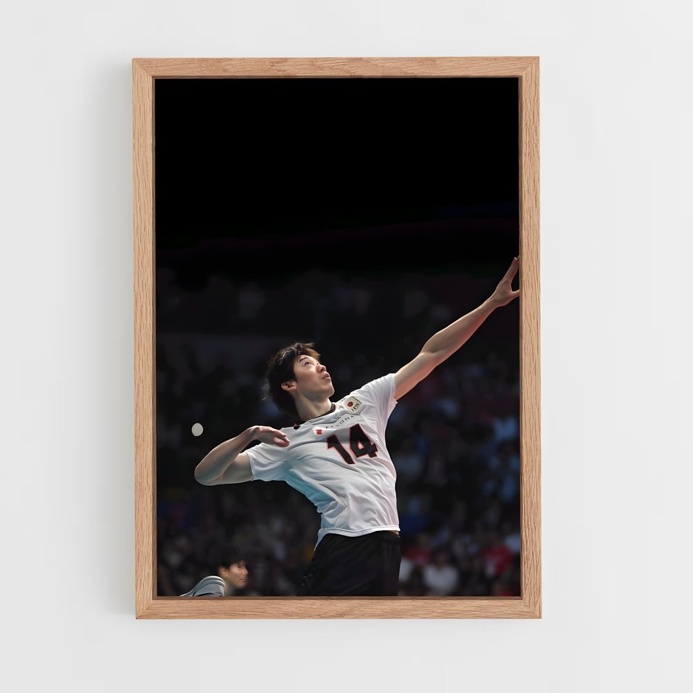 Poster Yuji de nishida – affiche Volleyball (vue 4)
